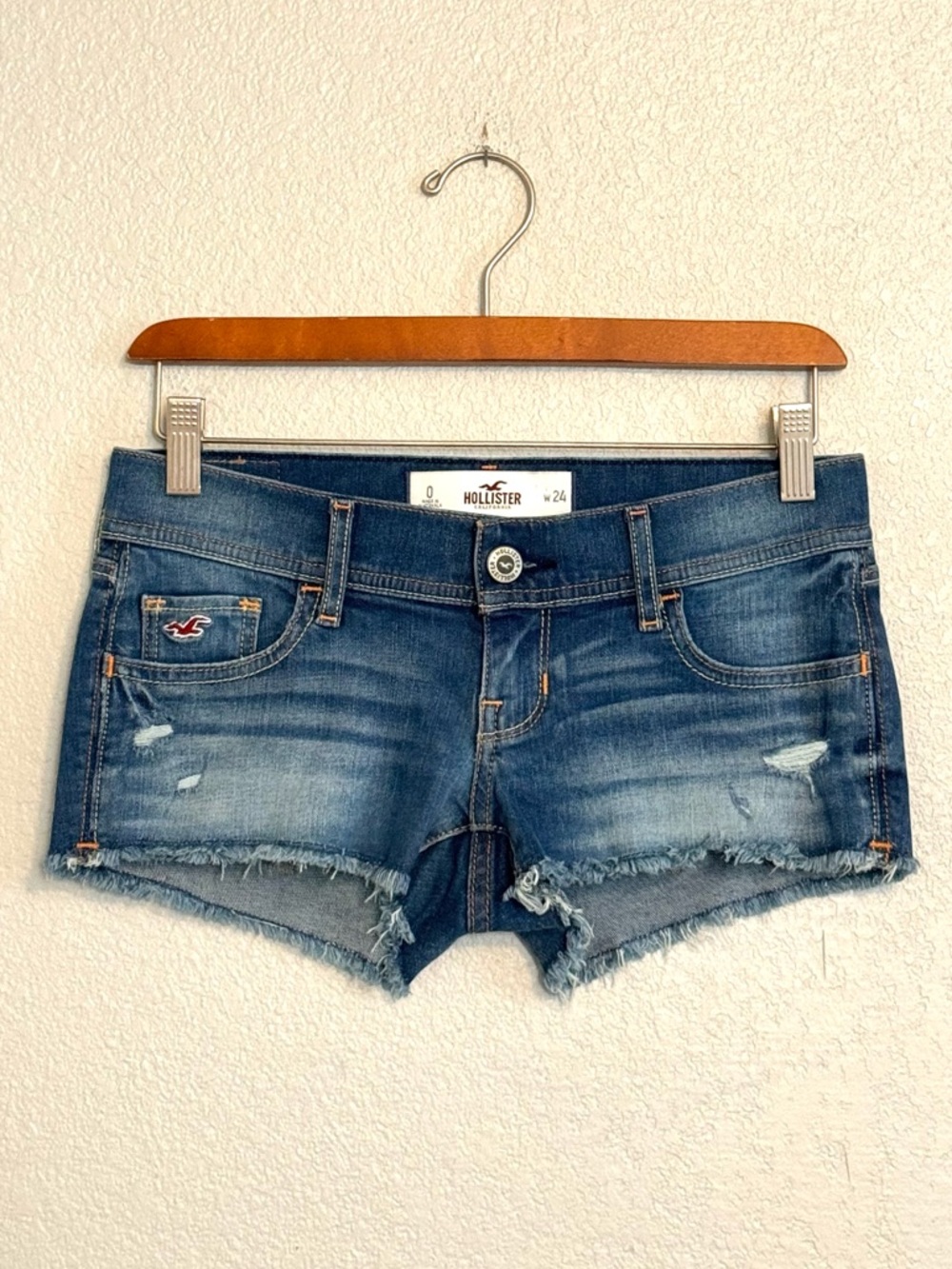 Y2K 2010 Hollister Low Rise Denim Cutoff Shorts